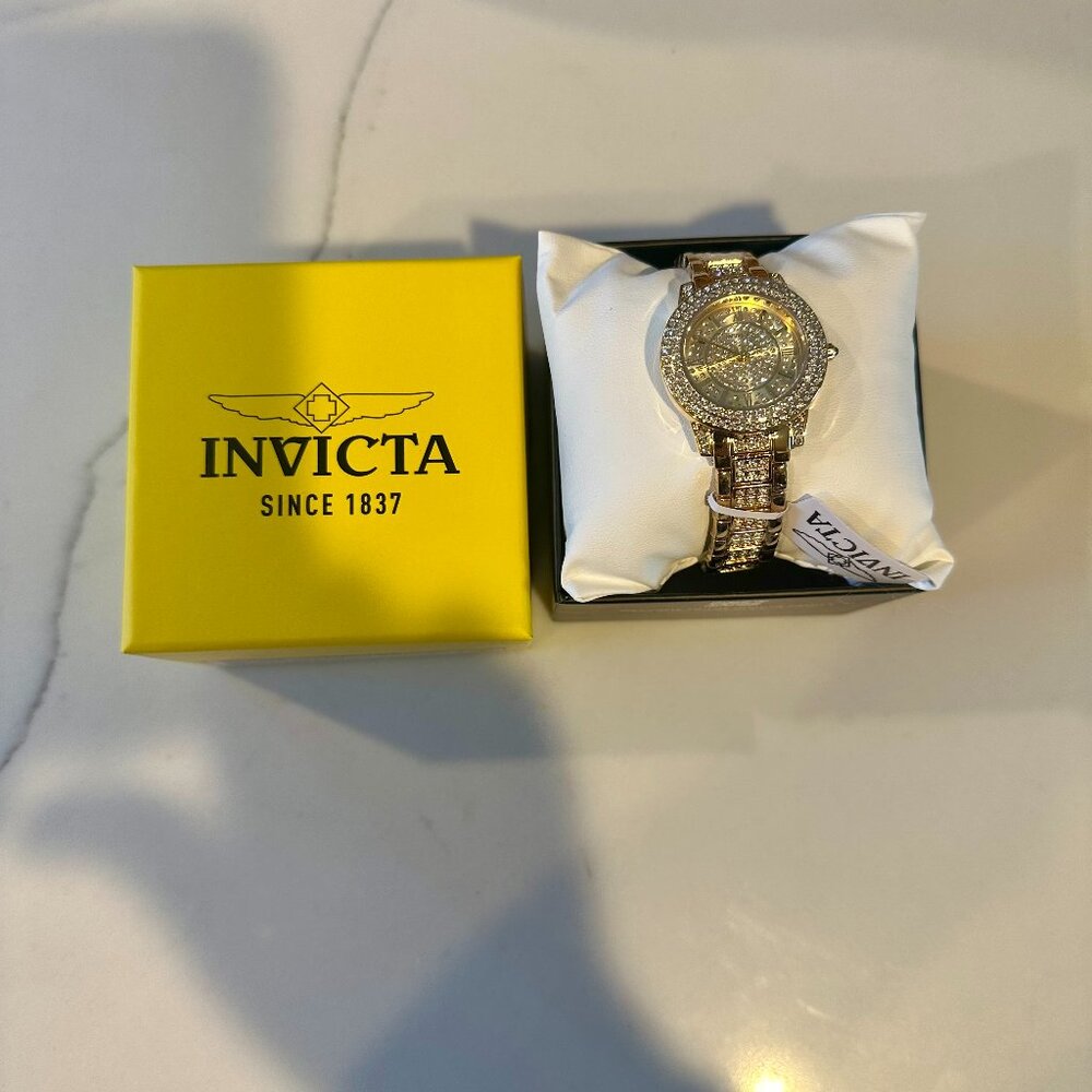 Invicta Wildflower Woman Watch- 32mm Gold
